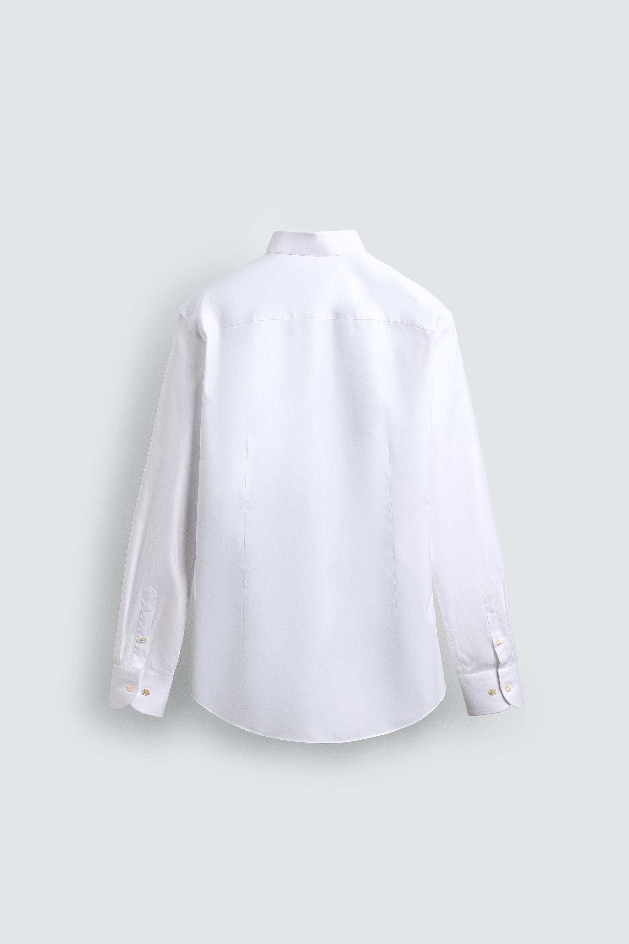 TUXEDO COLLAR SHIRT